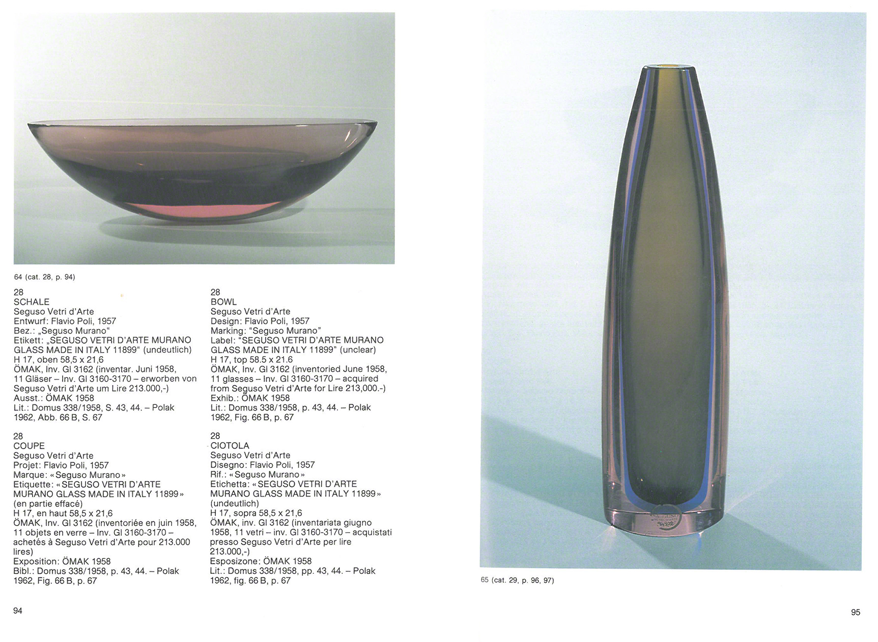 Italienisches Glas 1950-1960